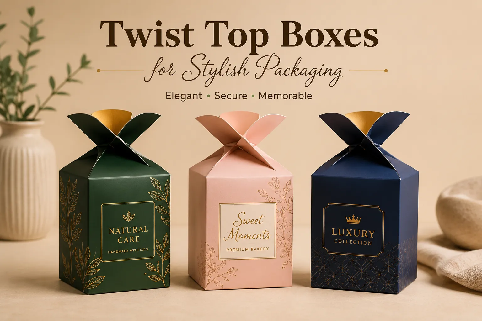 Custom Twist Top Boxes for Stylish and Secure Packaging